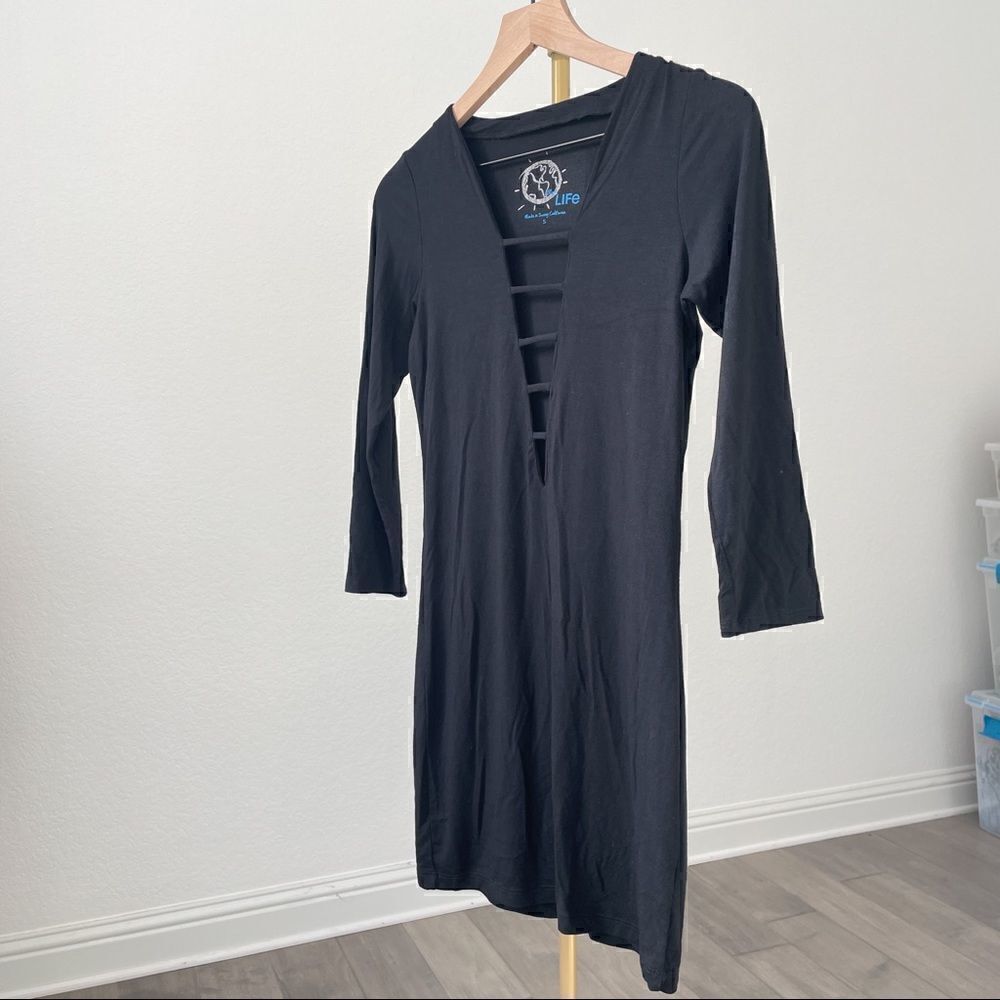 Blue Life Neiman Marcus Stretchy Black Beach Dress S